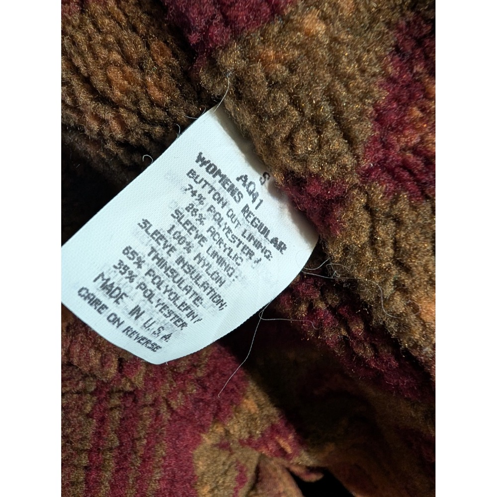 L.L. Bean Womens Small Vintage Made in USA Canvas Long Barn Coat Brown AQ41 - Picture 13 of 13